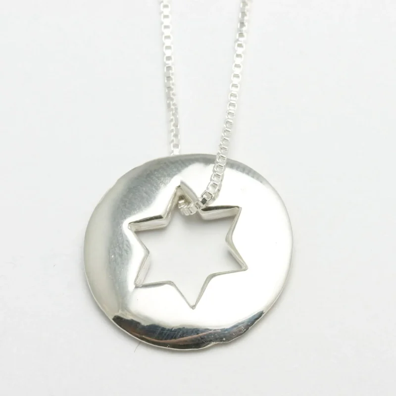 sterling silver star of david necklace 1