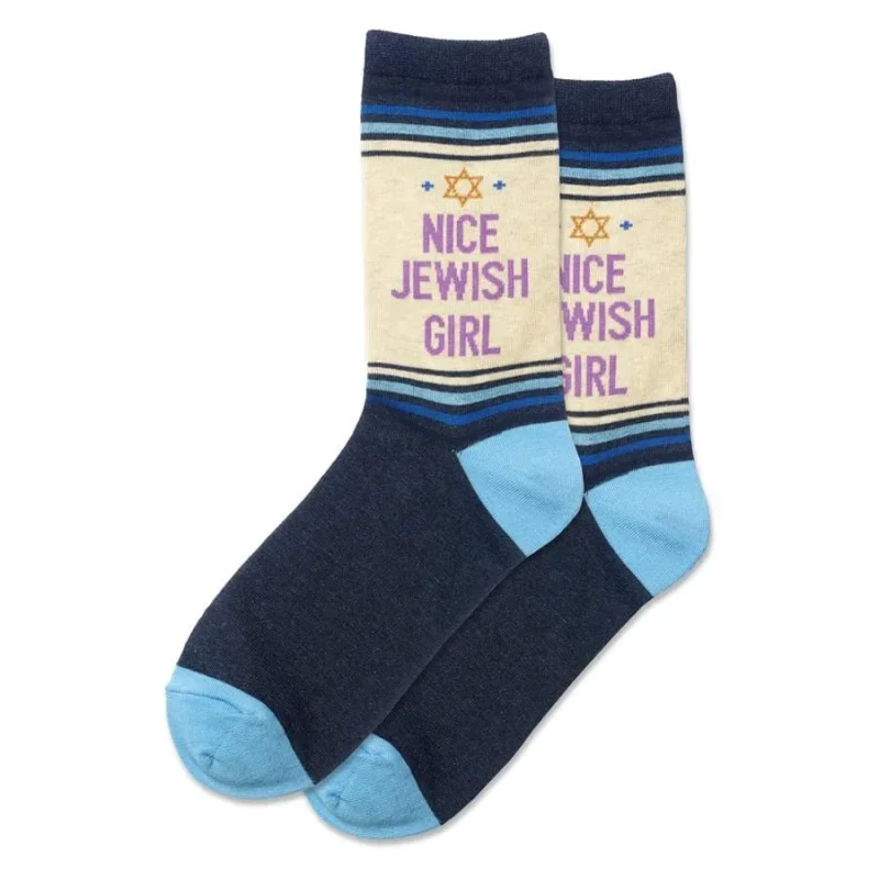 stylish women s jewish girl crew socks