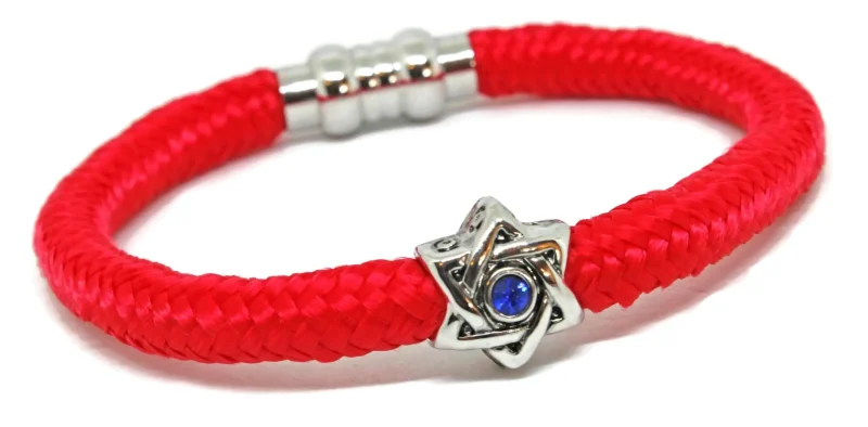 swarovski red star of david bracelet elegant bangle