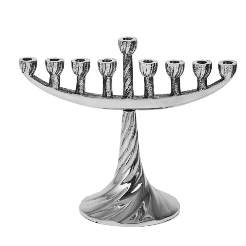 swirl menorah by copa judaica elegant hanukkah decor