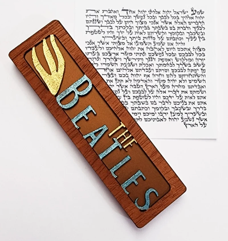 the beatles mezuzah case by glenn grubard color options available