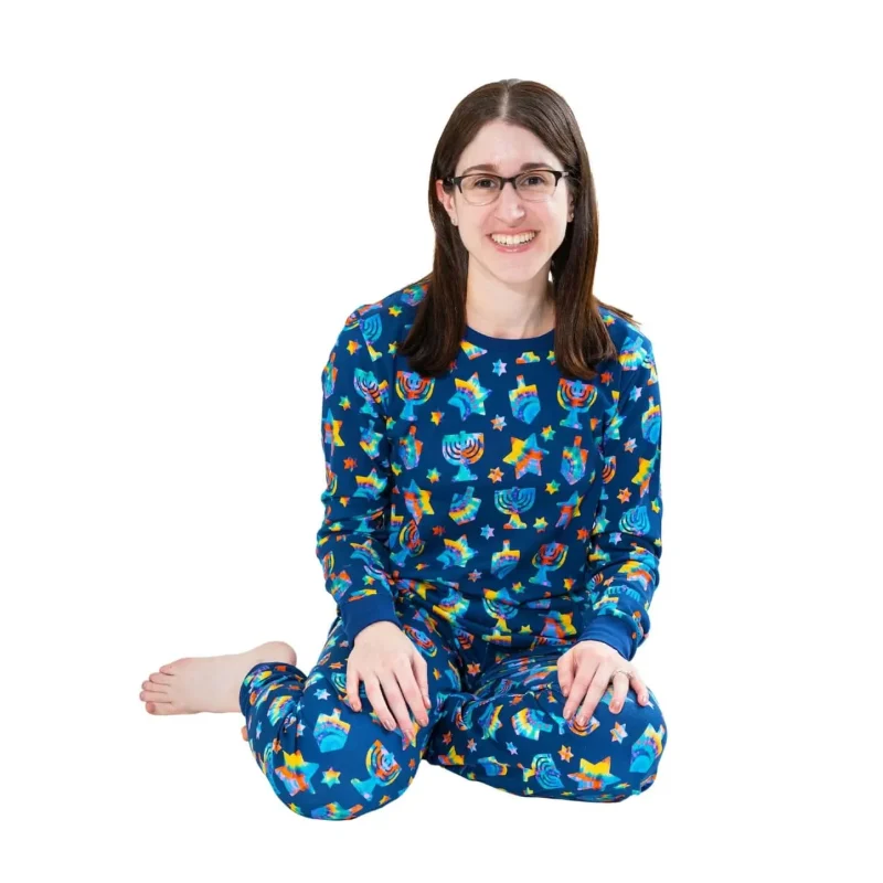 tie dye hanukkah pajamas for all sizes s