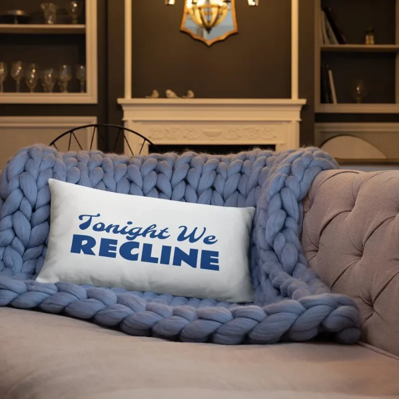 tonight we recline pillow two sizes