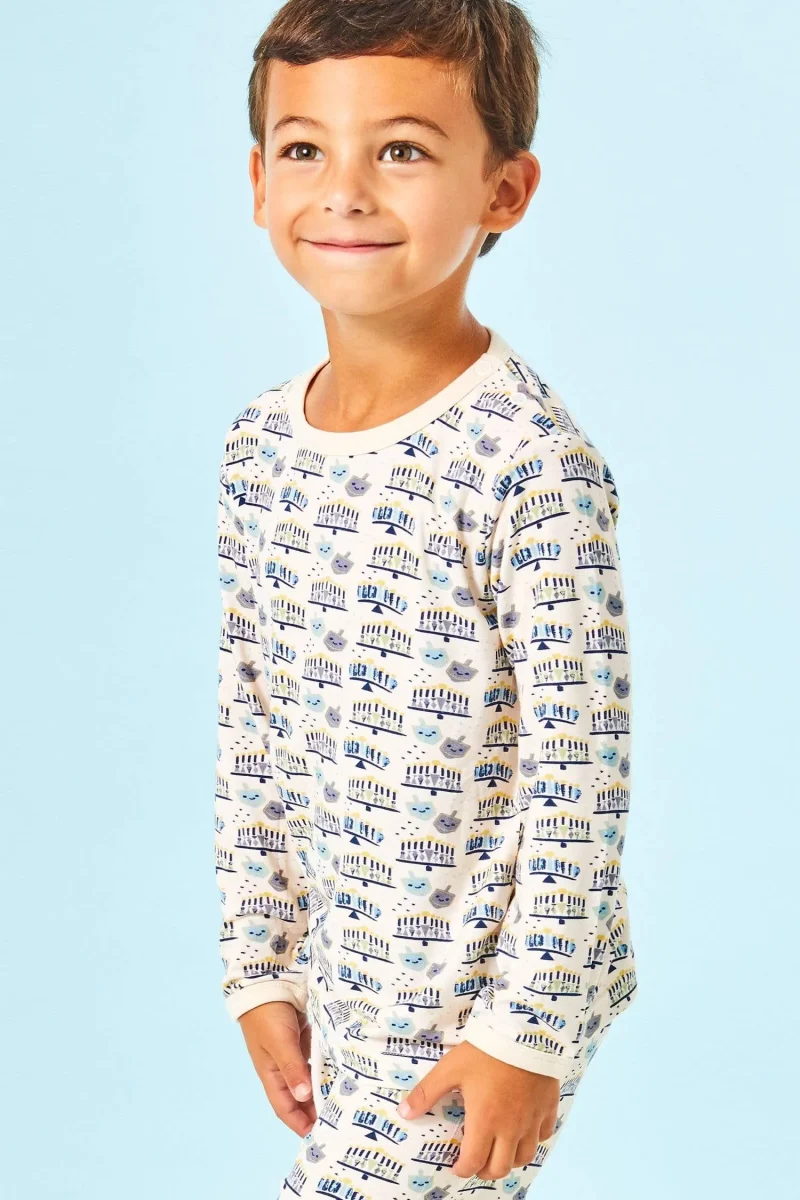 unisex hanukkah pajamas set for baby kids by clover