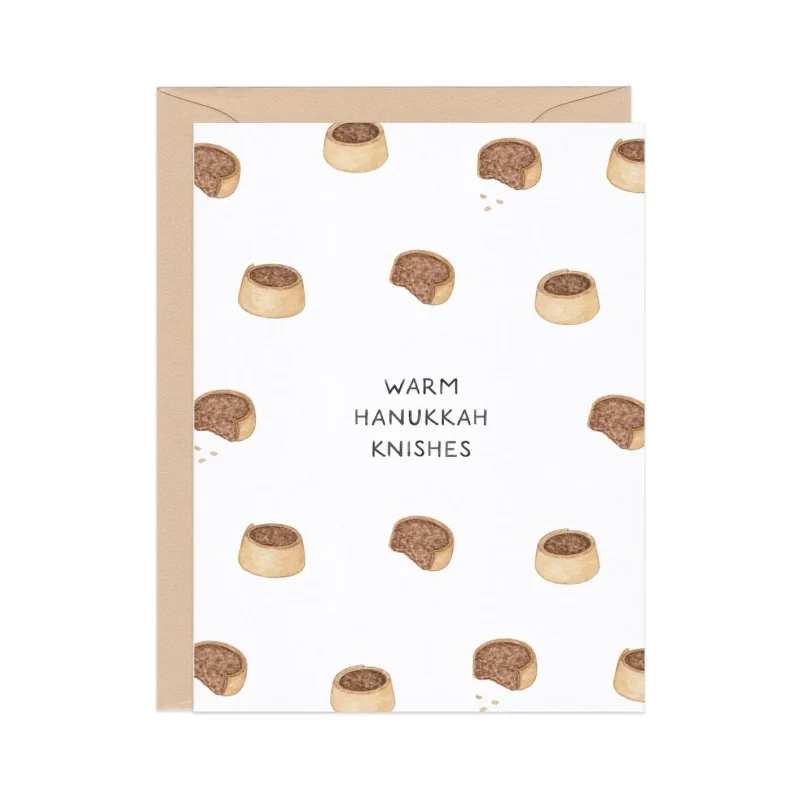 warm knishes hanukkah cards 8 pack