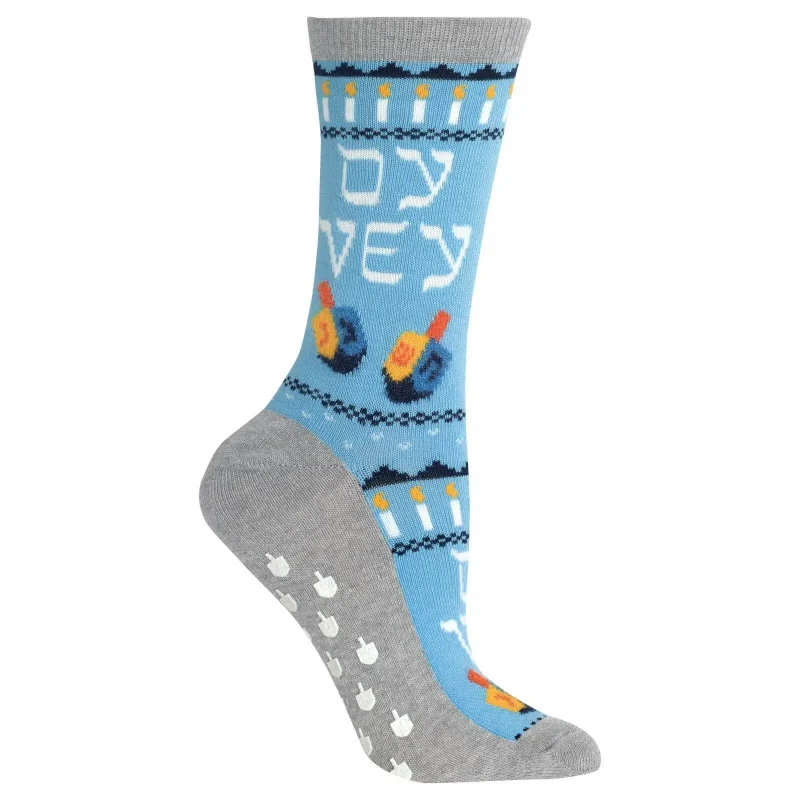 women s oy vey non skid crew socks