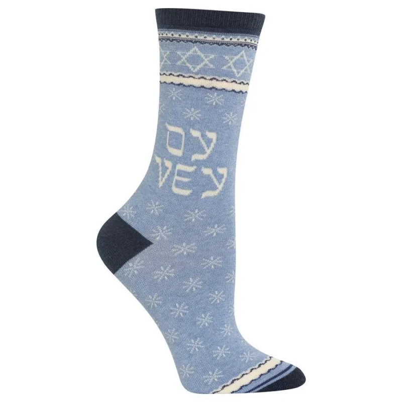 women s oy vey star crew socks