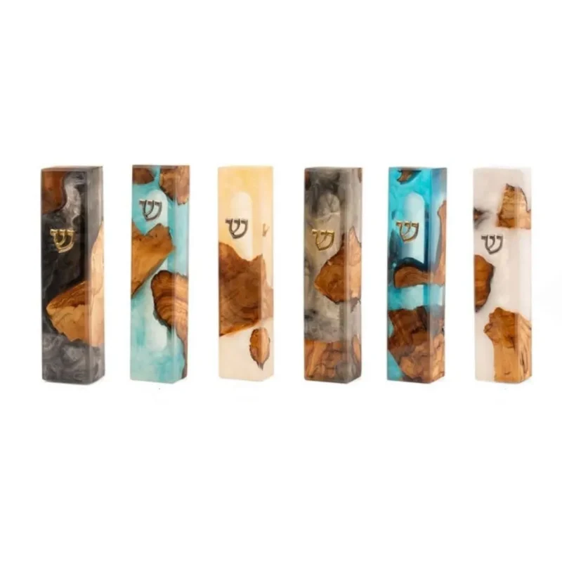 wooden mezuzah by the israel museum color options available