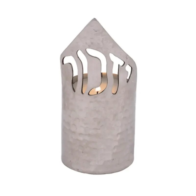 yizkor yahrzeit memorial candle holder by yair emanuel