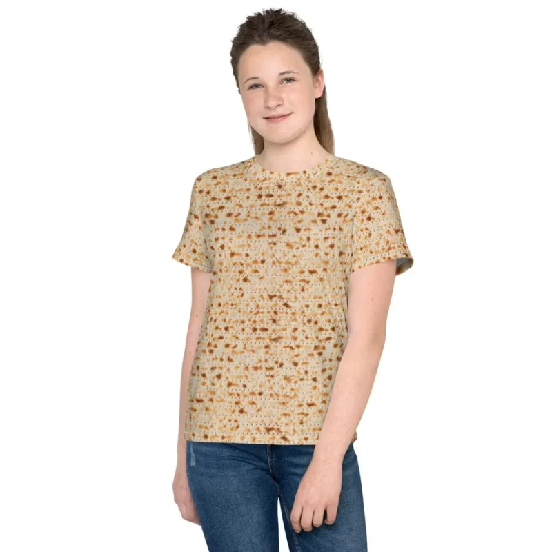 youth matzah crew neck t shirt size 8 20